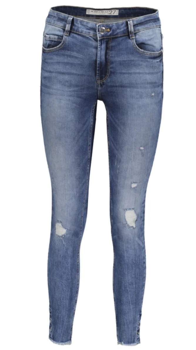 Ladies Branded Teenagers Ribbed Super Strechy Skinny Denim Bottom Less Jeans