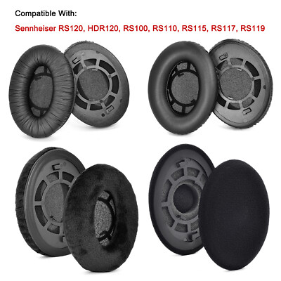 2Pcs Ear Pads Cushion For Sennheiser RS120/HDR120/RS100/RS110/RS115/RS117/RS119
