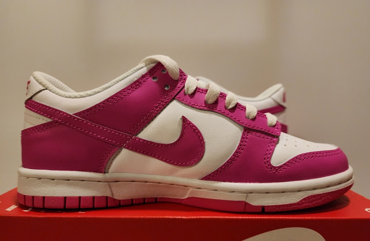 Nike Dunk Low (GS) Laser Fuchsia FB9109-102 Size 3.5Y