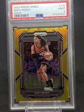 SHEY PEDDY 2023 PANINI PRIZM WNBA #110 GOLD PRIZM 02/10 PSA 9 MINT!