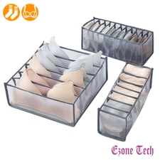 Foldable Drawer Organizer Divider Underwear Clothes Bra Socks Closet Storage Box