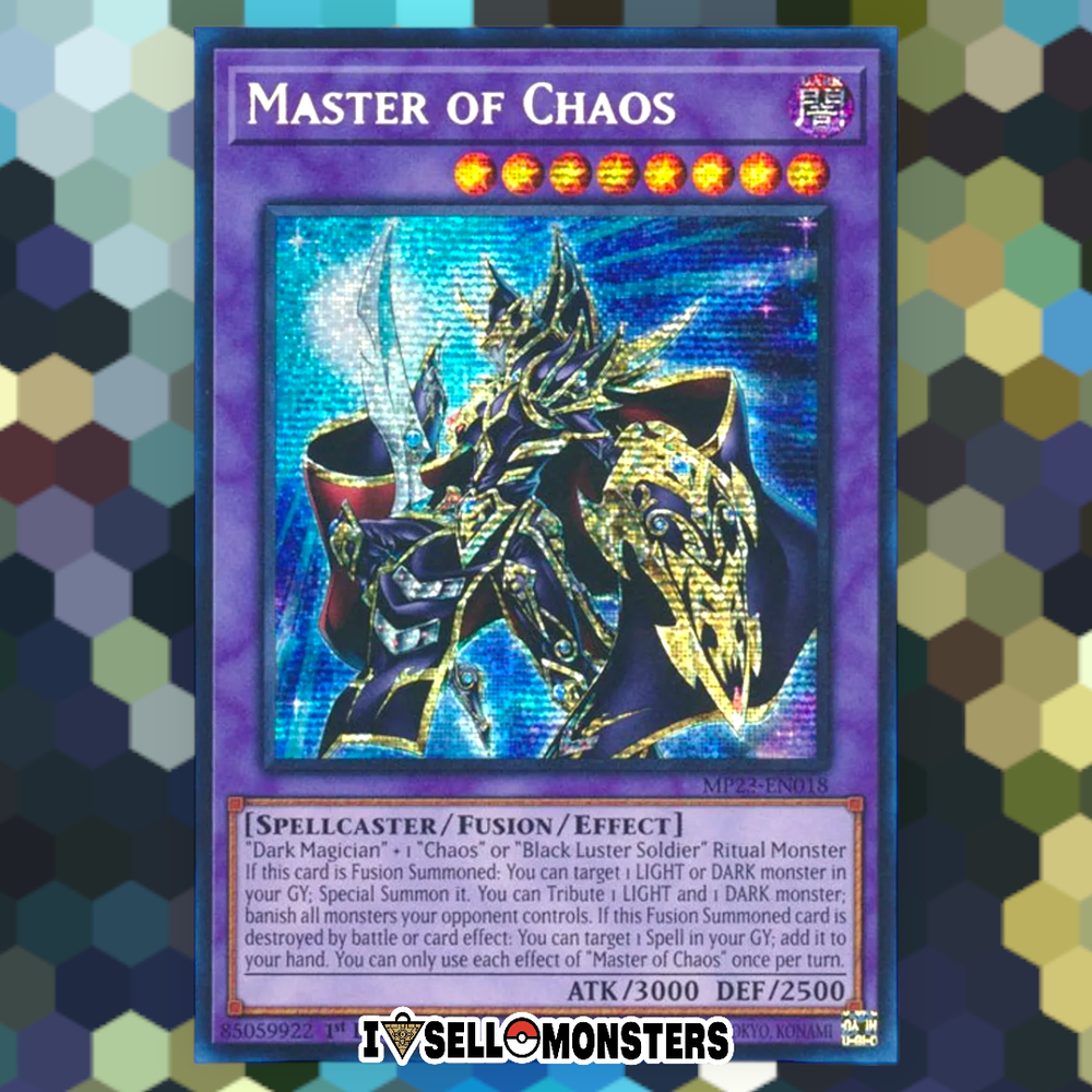 Yu-gi-oh! TCG 1x Master of Chaos MP23-EN018 Prismatic YUGIOH! DARK SPELLCASTER
