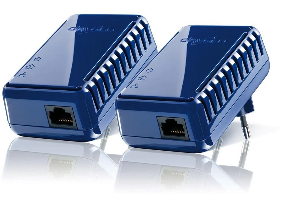 devolo dLAN 85 HSmini Starter Kit PowerLine PowerLan m. 85Mbps in Blau + NEU/OVP - Bild 3 von 3