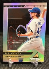 2013 Pinnacle #CV6 R.A. Dickey Clear Vision Pitching Complete Game