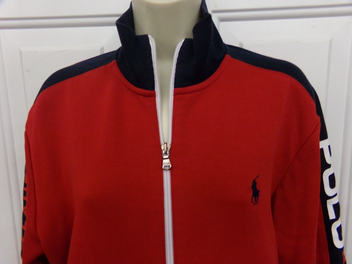 Polo Ralph Lauren Adult Size Small Red Zip Front Shirt or Work Out