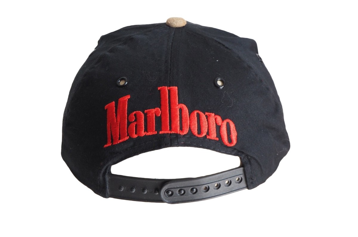 アメリカ製！90's VINTAGE Marlboro CAP キャップ Vintage MARLBORO Cap big logo black 90's cigarettes