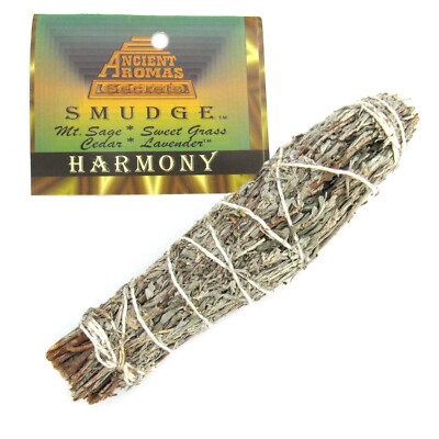 Harmony Smudge by Ancient Aromas (Native Made) 5-6'' Herb Bundle