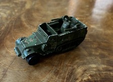 Vtg 1974 Hot Wheels Half-Track Gun Bucket Tank Gunner #9374 Military Army