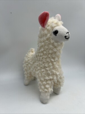 Alpacasso Amuse Alpaca Llama Cream Pink Ears Plush 9'' Stuffed Animal Toy Kiki