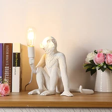 Monkey Table Lamp Nordic Light Resin Simian Hanging Rope Wall Lights LED Fixture