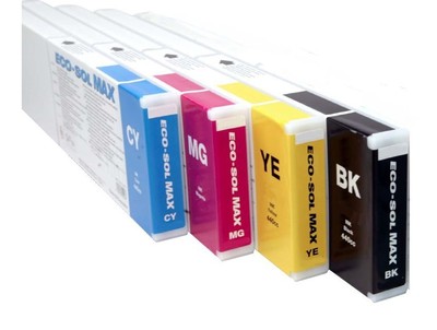4 Tinte f. MUTOH ValueJet 1304 1324 1604 1624 1638 - ECO SOLVENT 440ml Cartridge