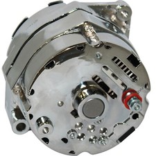 200 Amp Alternator Chrome 1-wire For Chevrolet Chevy Holden Gm Hot Rod