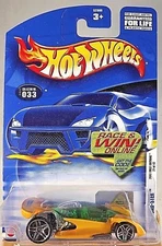 2002 Hot Wheels #33 First Editions 21/42 OPEN ROAD-STER Yellow w/Pr5 Spoke Wheel
