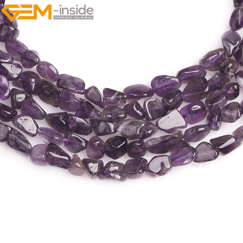 15" Freeform Amethyst Nuggets Beads- Natural Purple Gemstone Beads Diy Craft - Picture 10 of 17