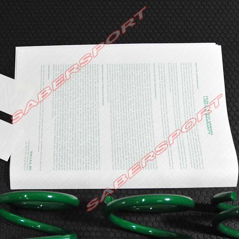 Tein S.Tech Lowering Springs for 2020-2025 Toyota Corolla 2.0L Sedan Hatchback - Image 4 of 4