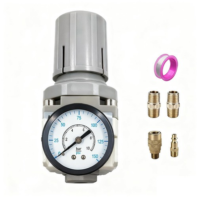 #ad #ad 1 4quot; NPT Air Pressure Regulator for CompressorAir Drying Gauge 0 150 psi $18.99