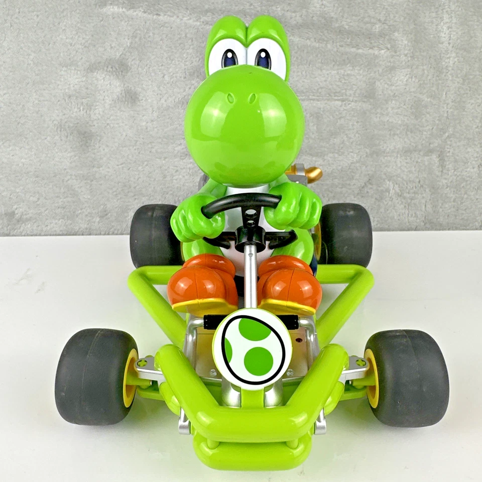 Carrera Super Mario Kart RC Cars 2.4GHz Pipe Kart Cars Yoshi + Mario NO REMOTES - Image 2 of 4