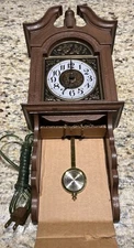 VINTAGE WALL CLOCK SPARTUS CLOCK NEW BUT MISSING SOME LOWER GONGS.