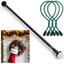 Christmas Front Door Garland Hanger 43-74 Inch Adjustable Christmas Wreath Ha...