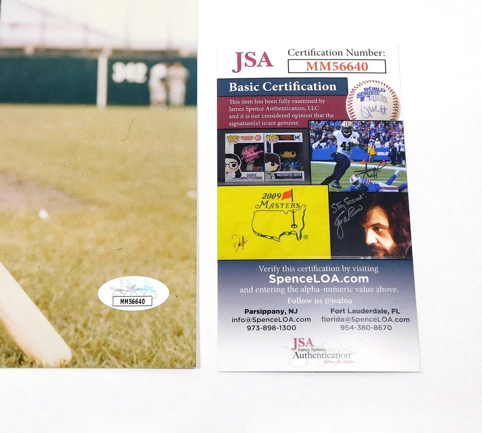 Eddie Mathews Signed 8 x 10 Color Photo Pose #1 Kneeling Braves JSA Auto DA42491 - Image 3 of 3