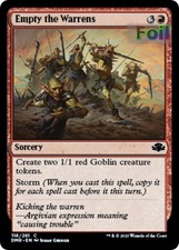 MTG DMR *FOIL* C Empty the Warrens #118 NM