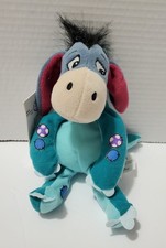 WD1 Disney Mini Bean Bag Plush Pooh Eeyore In Dino Costume