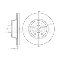 Metelli 2X Bremsscheibe Hinten Ø286 Mm Voll Lackiert FüR Audi Tt 8J3 2.0 Tfsi