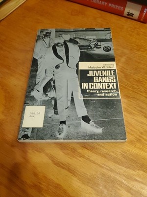 Juvenile Gangs in Context: Theory, Research & Action by Malcolm Klein 1967 PB