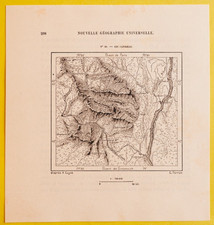 1892 Mapa Perron GÓRY CATSKILL, STAN NOWY JORK, #46