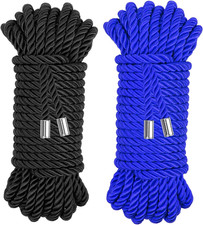 Soft Silk Rope, Twisted Trim Rope Nylon Cord, Braided Silk Ropes for Decorative