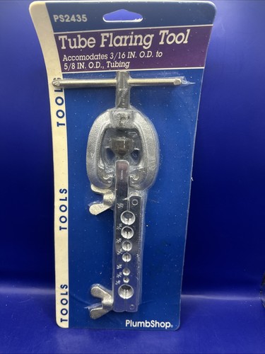 New Plumb Shop 3/16” OD to 5/8” PS2435 Tube Flaring Tool OD Tubing