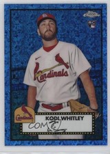 2021 Chrome Platinum Anniversary Blue Mini-Diamond Refractor Kodi Whitley 0ja4