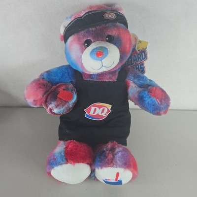 Build A Bear Dairy Queen Beary Cherry Blizzard Teddy Bear w Apron Hat Tag