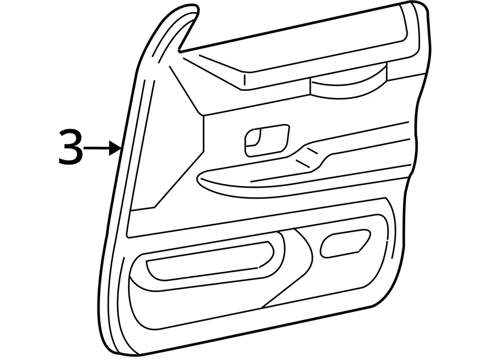 SE ADAPTA A 09-11 FORD CROWN VICTORIA PANEL ASM PUERTA MOLDURA 9W7Z5423943CB - NUEVO OEM Foto 4 de 4