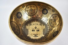 Singing Bowl Engraving - Bhaivara - 3337 gr. 33 cm - Cymbal Bowl - Therapy Klangma