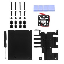Aluminum Case With Cooling Fan Enclouse Heatsinks Kit For Orange Pi 5 Plus