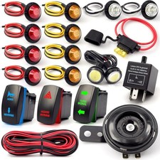 ATV UTV SXS Turn Signal Street Legal Kit with Hazard Horn Reverse Rocker Switch