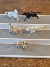 Marx Reissue Medieval Knight Horses x 5 60MM perfect  rare