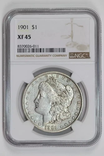 1901 MORGAN DOLLAR NGC XF45