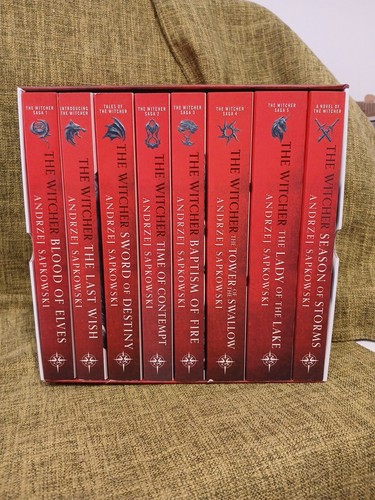 The Complete Witcher Series Boxed Set by Andrzej Sapkowski 8 x Books ...