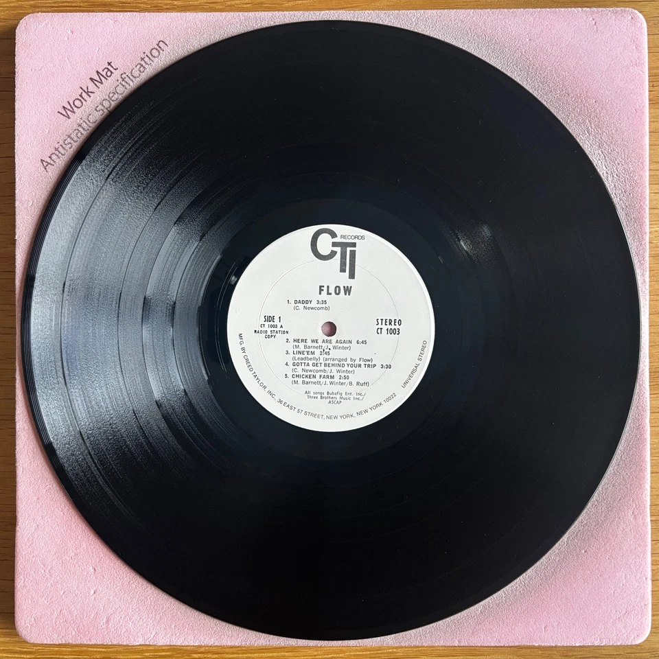 FLOW S/T US ORIG PROMO LP IN SHRINK DON FELDER VAN GELDER 1970 CTI CTI 1003 - Image 4 of 4