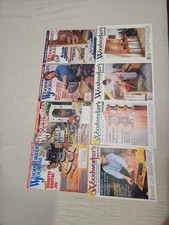 8 RANDOM ISSUES OF WOODWORKERS JOURNAL 1989-2001