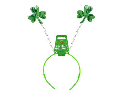 St Patrick's Day Kleeblatt Kopf Boppers grün