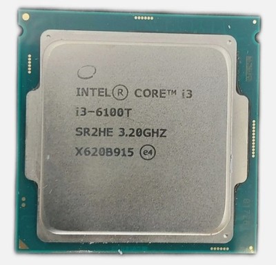 Intel Core i3-6100T 3.2GHz SR2HE LGA 1151 Socket 4 Threads 2 Cores CPU Processor