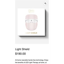 DMH Aesthetics Light Shield LED Therapy Mask   Red/Blue Light Facial Shield