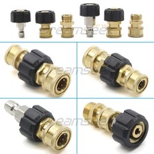High Pressure Washer Adapter M22-14mm/15mm Swivel to 1/4" or 3/8" Quick Connect