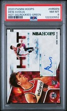2020 PANINI HOOPS HOT SIGNATURES ROOKIES GREEN #HRDEN DENI AVDIJA PSA 8 AUTO