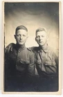 1918 RPPC WWI US Army Soldiers 303rd Bn Leonard Ecklund Military Portrait Photo