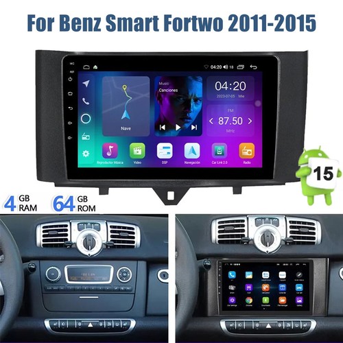 For 2011-2015 Mercedes-Benz Smart Fortwo Car Radio Stereo Carplay   FM +CAM
