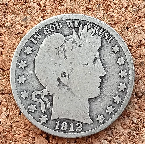 1912-S Barber Half Dollar.  #BH12